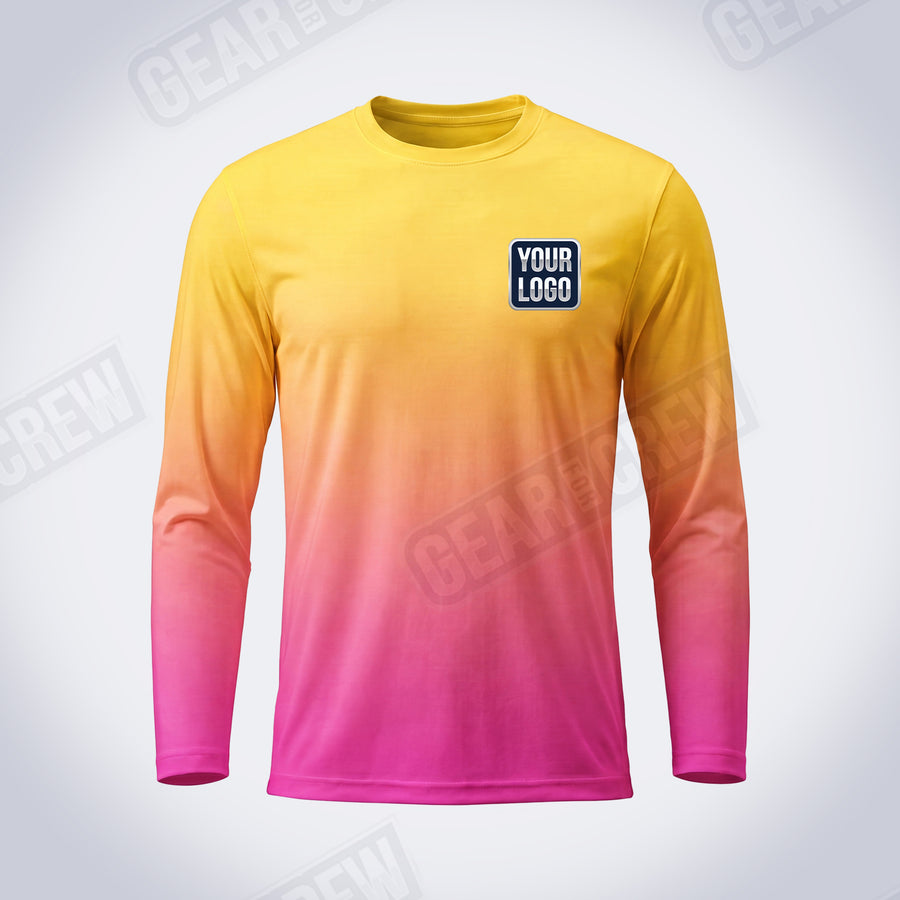 GTHC021 - Neon Sunset - The Horizon Collection - Custom Work Shirt - Premium Sublimation