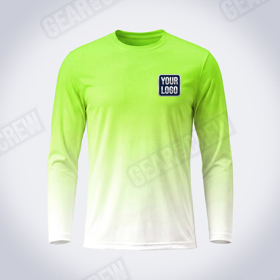 GTHC034 - Safety Lime - The Horizon Collection - Custom Work Shirt - Premium Sublimation
