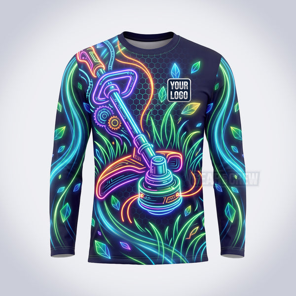 Electric Blaze lawn care custom work shirt