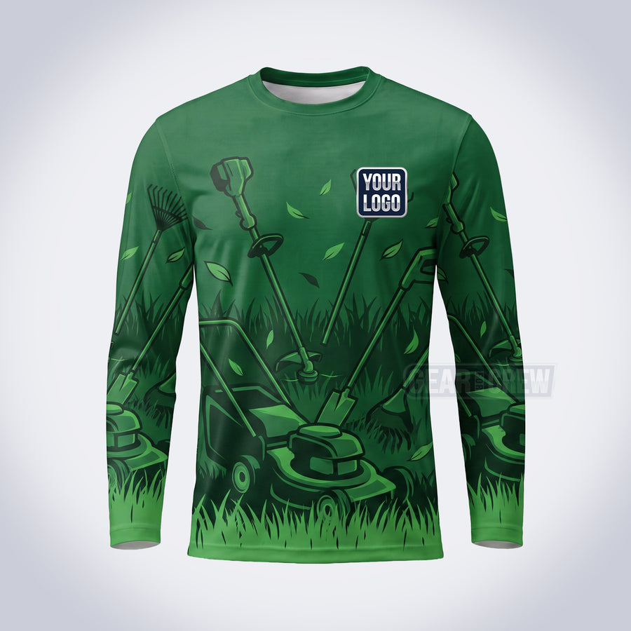 Green Tools lawn care custom work shirt