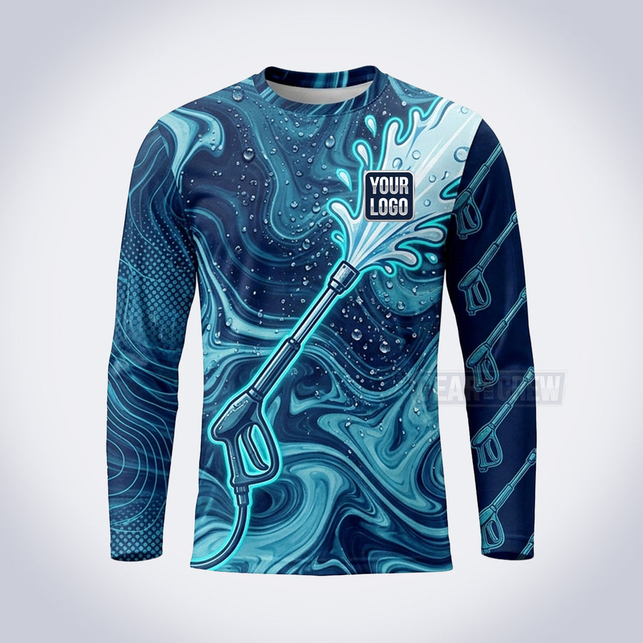 GPWE003 - Liquid Swirl Explode Water Collection - Custom Work Shirt, Premium Sublimation