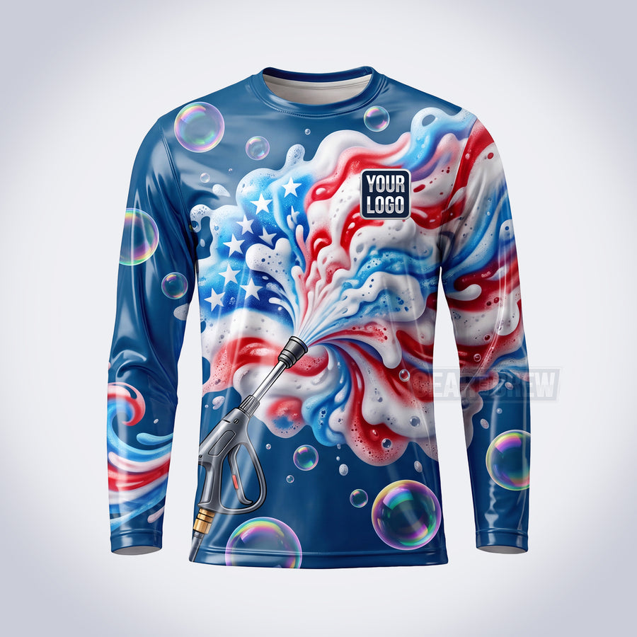 GPWP015 - Patriot Blast USA Patriot Water Collection - Custom Work Shirt, Premium Sublimation