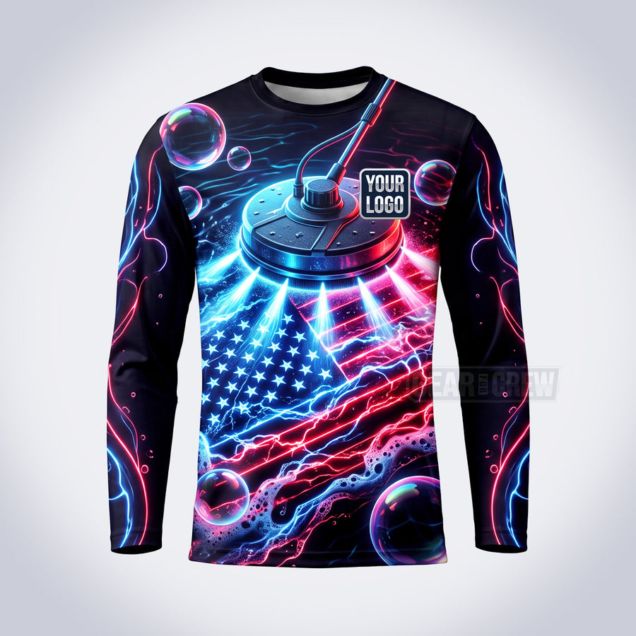GPWP020 - Electric Surface USA Patriot Water Collection - Custom Work Shirt, Premium Sublimation