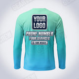 GTHC003 - Lagoon Mist - The Horizon Collection - Custom Work Shirt - Premium Sublimation
