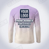 GTHC017 - Lilac Cream - The Horizon Collection - Custom Work Shirt - Premium Sublimation