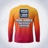 GTHC028 - Lava Flow - The Horizon Collection - Custom Work Shirt - Premium Sublimation