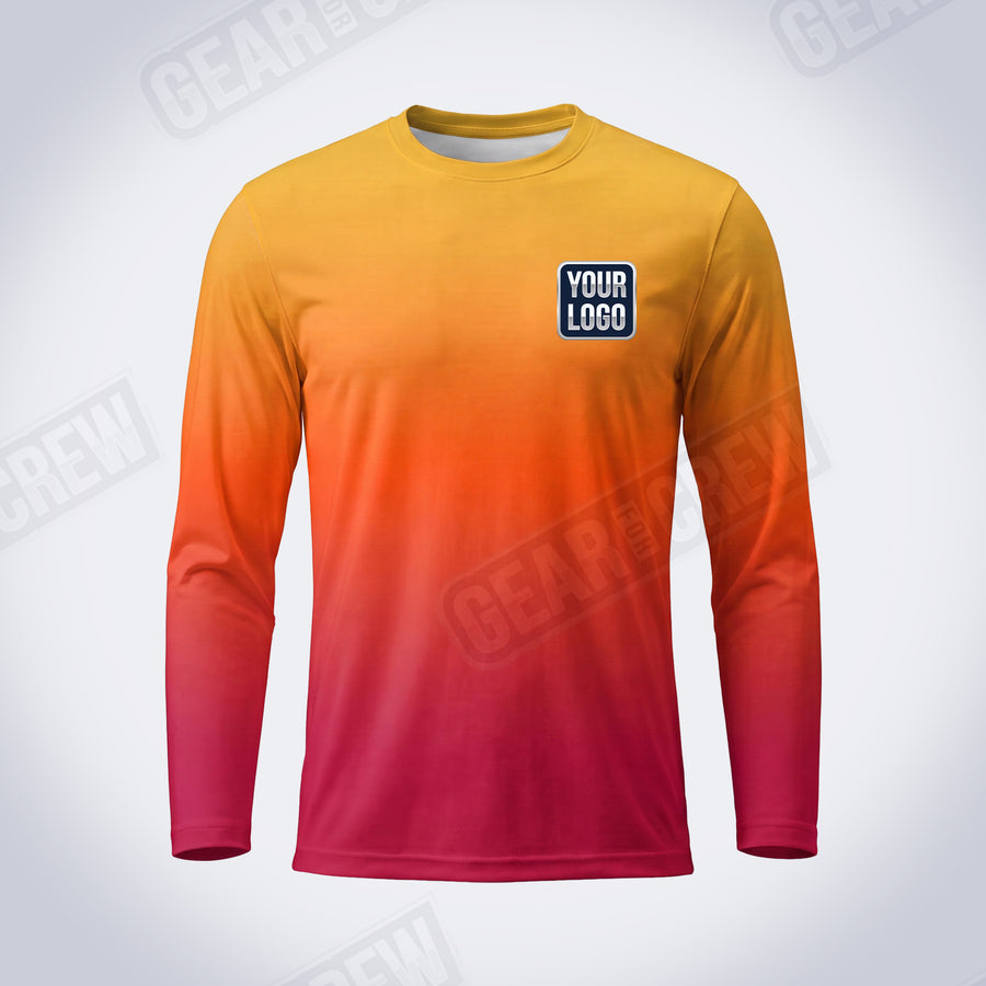 GTHC028 - Lava Flow - The Horizon Collection - Custom Work Shirt - Premium Sublimation