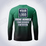 GTHC038 - Emerald Depth - The Horizon Collection - Custom Work Shirt - Premium Sublimation