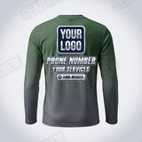 GTHC046 - Field Olive - The Horizon Collection - Custom Work Shirt - Premium Sublimation