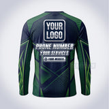 Sunrise Meadow lawn care custom work shirt