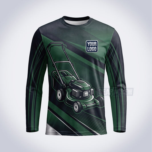 Push Mower lawn care custom work shirt