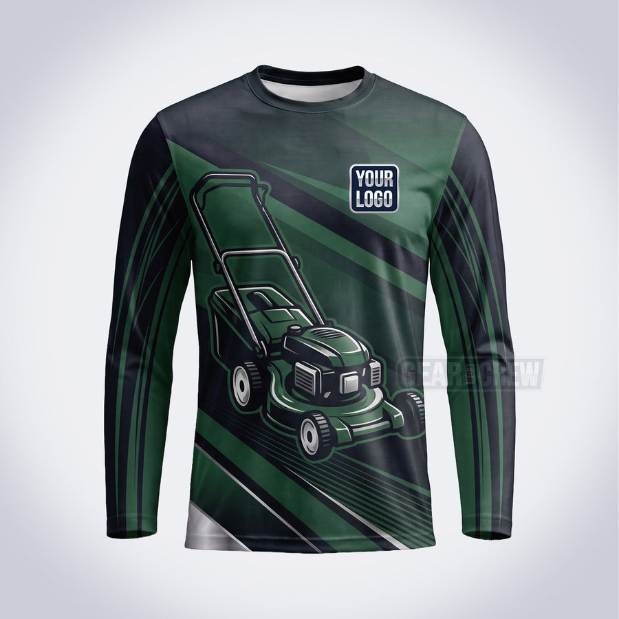 Push Mower lawn care custom work shirt