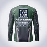 Carbon Hex lawn care custom work shirt