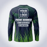 Grass Blade lawn care custom work shirt