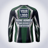Lightning Bolt lawn care custom work shirt