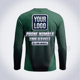 Glow Mower lawn care custom work shirt