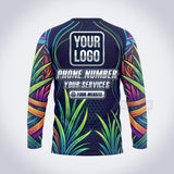 Rainbow Grass lawn care custom work shirt