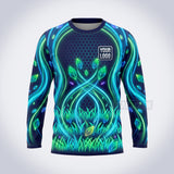 Aqua Glow lawn care custom work shirt