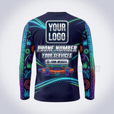 Neon Rider lawn care custom work shirt
