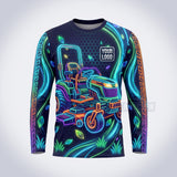 Neon Rider lawn care custom work shirt