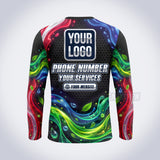Cosmic Patriot lawn care custom work shirt
