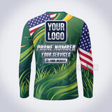 Patriot Field lawn care custom work shirt
