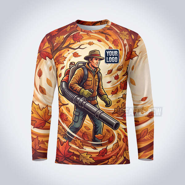 Autumn Blower lawn care custom work shirt