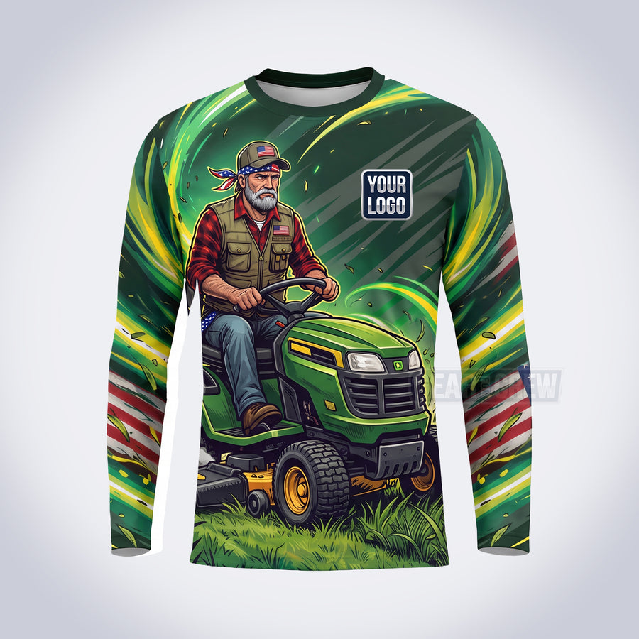 Mower Rider lawn care custom work shirt