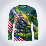 Patriot Rider lawn care custom work shirt
