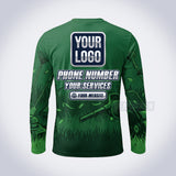 Green Tools lawn care custom work shirt