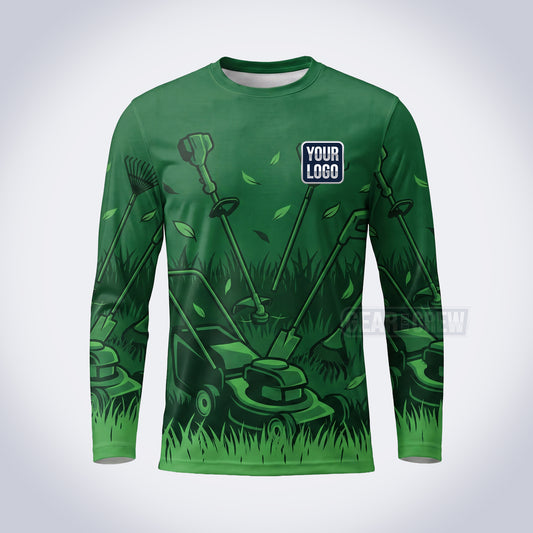 Green Tools lawn care custom work shirt