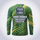 Golden Foliage lawn care custom work shirt