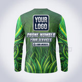 Morning Dew lawn care custom work shirt