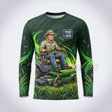 Ride And Mow lawn care custom work shirt