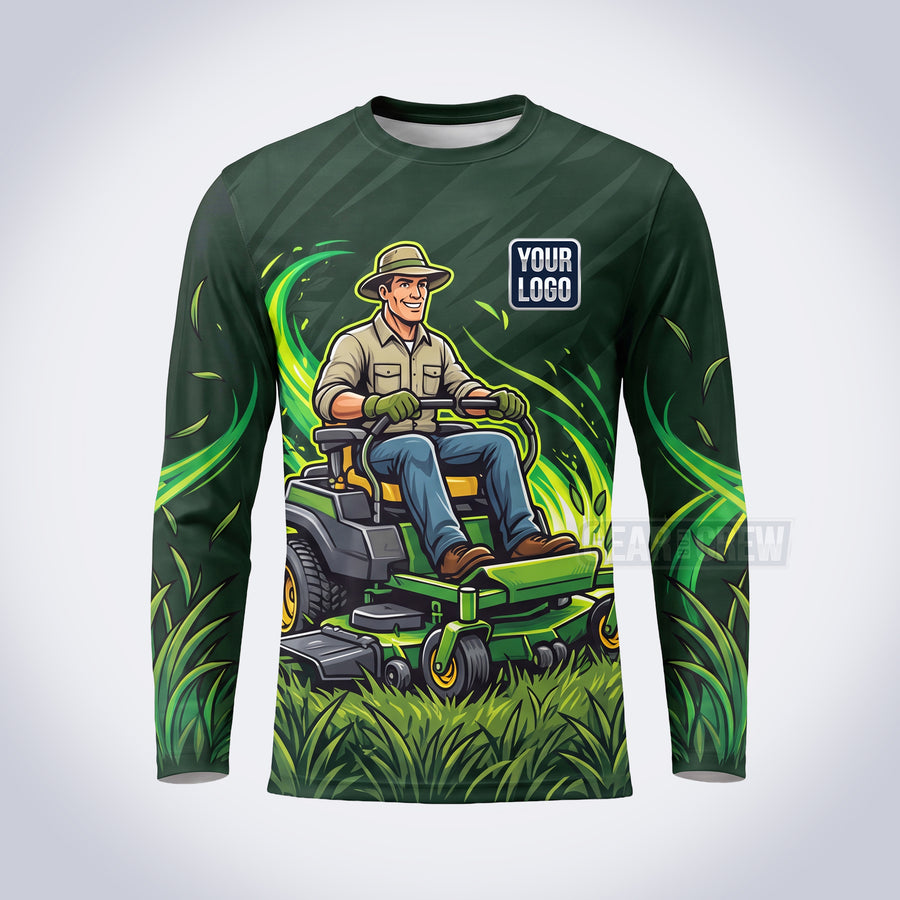 Ride And Mow lawn care custom work shirt
