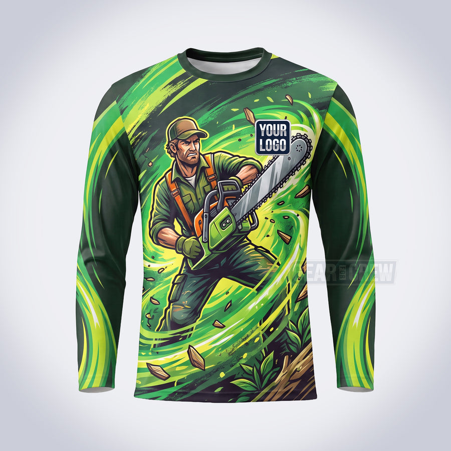 Chainsaw Pro lawn care custom work shirt