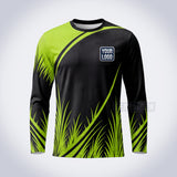Lime Split lawn care custom work shirt