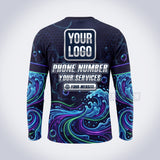 GPWD004 - Neon Current Deep Water Signature Collection - Custom Work Shirt, Premium Sublimation