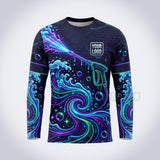 GPWD004 - Neon Current Deep Water Signature Collection - Custom Work Shirt, Premium Sublimation