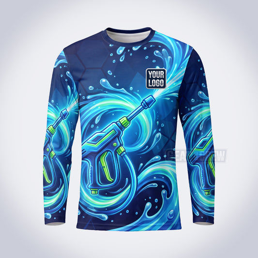 GPWD005 - Twin Blasters Deep Water Signature Collection - Custom Work Shirt, Premium Sublimation