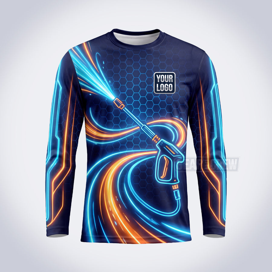 GPWD006 - Glow Gun Deep Water Signature Collection - Custom Work Shirt, Premium Sublimation