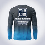 GPWD010 - Charcoal Fade Deep Water Signature Collection - Custom Work Shirt, Premium Sublimation