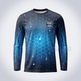 GPWD011 - Hex Glow Deep Water Signature Collection - Custom Work Shirt, Premium Sublimation