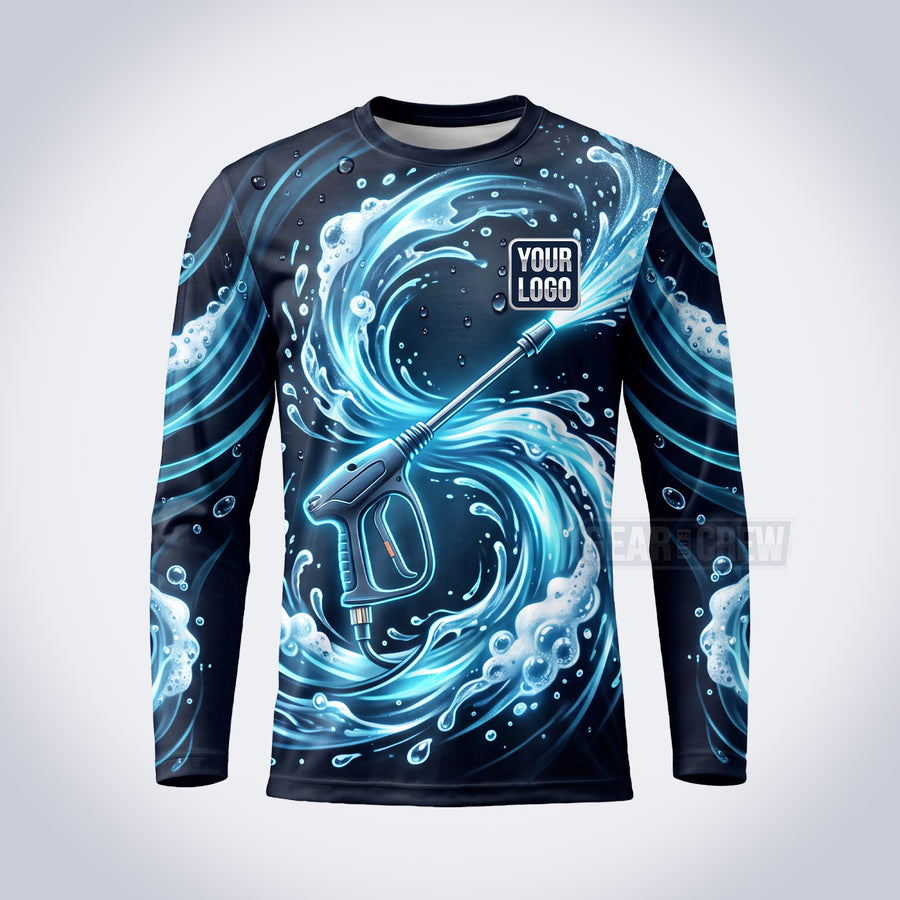 GPWD013 - Wave Blast Deep Water Signature Collection - Custom Work Shirt, Premium Sublimation