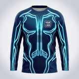GPWD015 - Neon Circuit Deep Water Signature Collection - Custom Work Shirt, Premium Sublimation