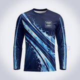 GPWD019 - Blue Streak Deep Water Signature Collection - Custom Work Shirt, Premium Sublimation