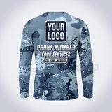 GPWD020 - Aqua Camo Deep Water Signature Collection - Custom Work Shirt, Premium Sublimation