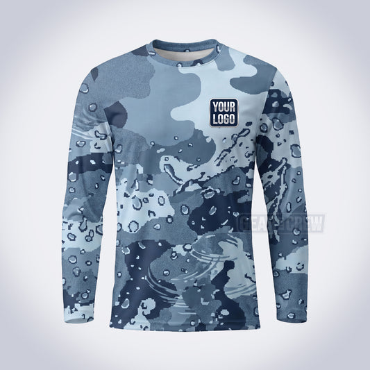 GPWD020 - Aqua Camo Deep Water Signature Collection - Custom Work Shirt, Premium Sublimation