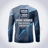 GPWD021 - Steel Drip Deep Water Signature Collection - Custom Work Shirt, Premium Sublimation