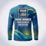 GPWE001 - Yellow Crest Explode Water Collection - Custom Work Shirt, Premium Sublimation